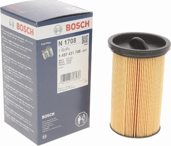 BOSCH 1 457 431 708 - Degvielas filtrs www.autospares.lv