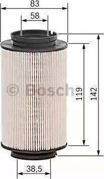 BOSCH 1 457 431 715 - Degvielas filtrs www.autospares.lv