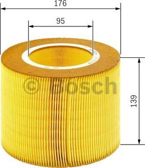 BOSCH 1 457 433 590 - Gaisa filtrs www.autospares.lv