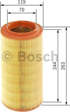 BOSCH 1 457 433 538 - Air Filter, engine www.autospares.lv