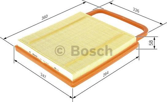 BOSCH 1 457 433 574 - Gaisa filtrs www.autospares.lv