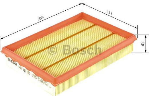 BOSCH 1 457 433 605 - Gaisa filtrs autospares.lv