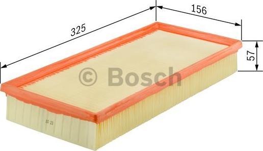 BOSCH 1 457 432 200 - Воздушный фильтр, двигатель www.autospares.lv