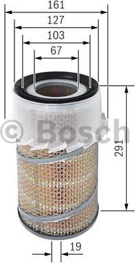 BOSCH 1 457 429 933 - Gaisa filtrs www.autospares.lv