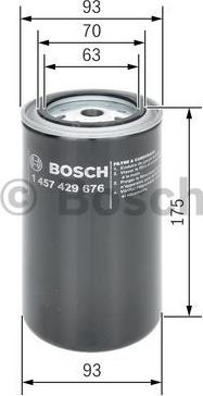 BOSCH 1 457 429 676 - Degvielas filtrs www.autospares.lv