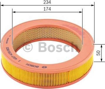 BOSCH 1 457 429 801 - Gaisa filtrs www.autospares.lv