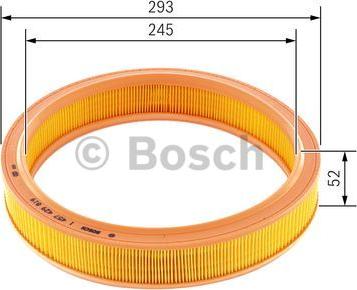 BOSCH 1 457 429 819 - Воздушный фильтр, двигатель www.autospares.lv