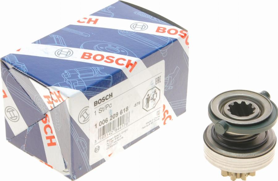 BOSCH 1 006 209 618 - Pinion, bendix, starter www.autospares.lv