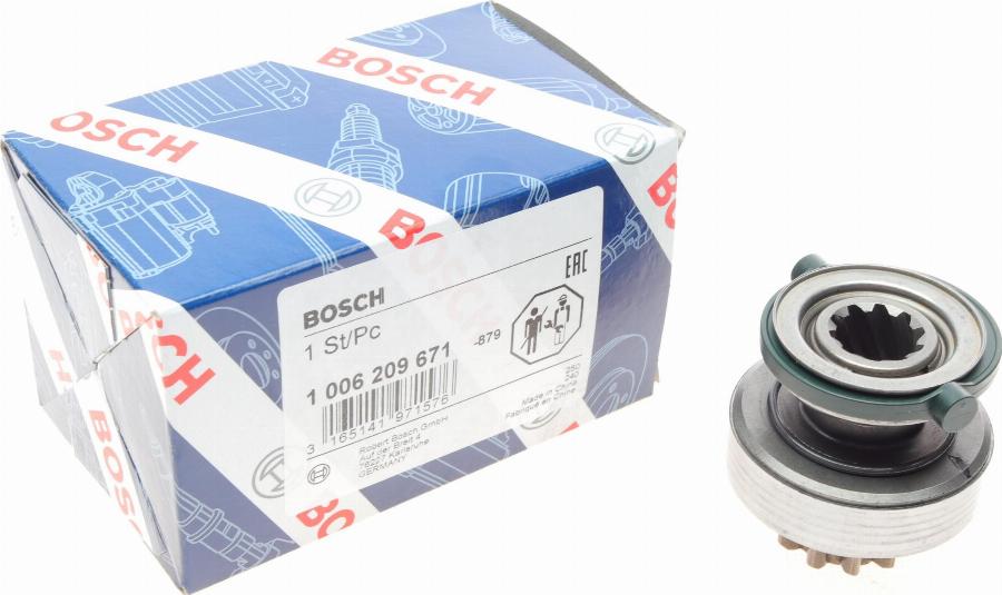 BOSCH 1 006 209 671 - Zobrats, Starteris www.autospares.lv