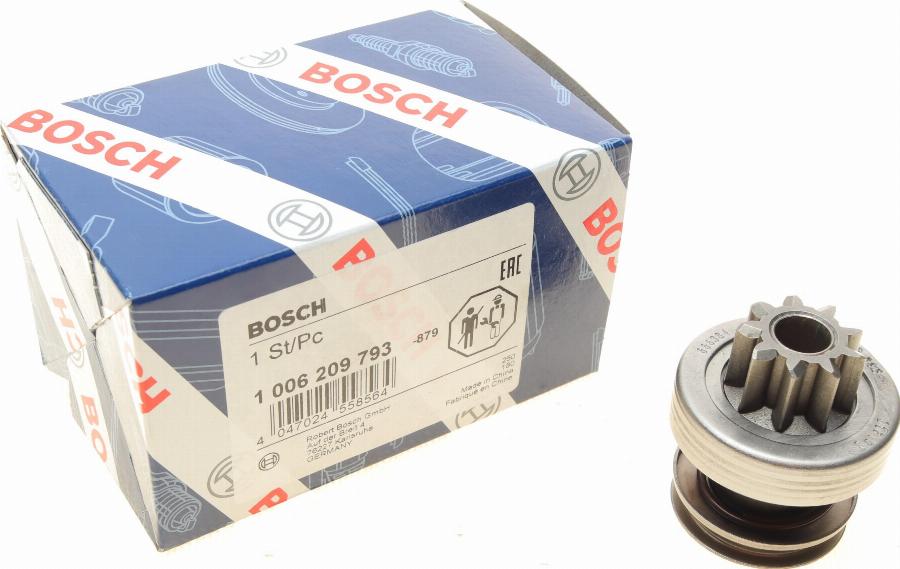 BOSCH 1 006 209 793 - Pinion, bendix, starter www.autospares.lv