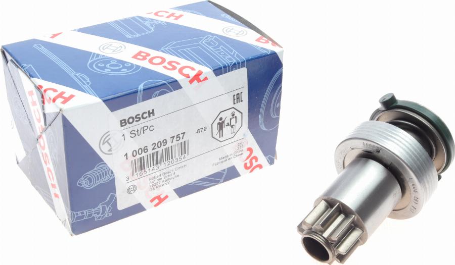 BOSCH 1 006 209 757 - Zobrats, Starteris autospares.lv