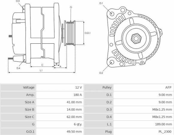 BOSCH 121715042 - Ģenerators www.autospares.lv