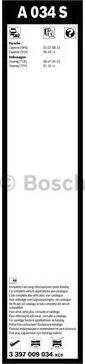 BOSCH 3 397 009 034 - Wiper Blade www.autospares.lv