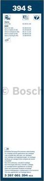 BOSCH 3 397 001 394 - Stikla tīrītāja slotiņa www.autospares.lv