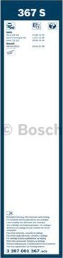 BOSCH 3 397 001 367 - Щетка стеклоочистителя www.autospares.lv