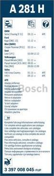 BOSCH 3 397 008 045 - Stikla tīrītāja slotiņa autospares.lv