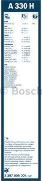 BOSCH 3 397 008 006 - Stikla tīrītāja slotiņa www.autospares.lv