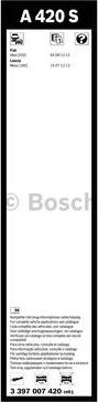 BOSCH 3 397 007 420 - Wiper Blade www.autospares.lv