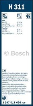 BOSCH 3 397 011 666 - Stikla tīrītāja slotiņa autospares.lv