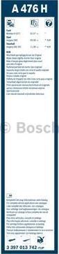 BOSCH 3 397 013 742 - Stikla tīrītāja slotiņa www.autospares.lv