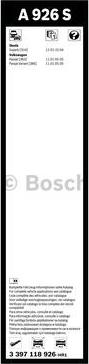 BOSCH 3 397 118 926 - Щетка стеклоочистителя www.autospares.lv