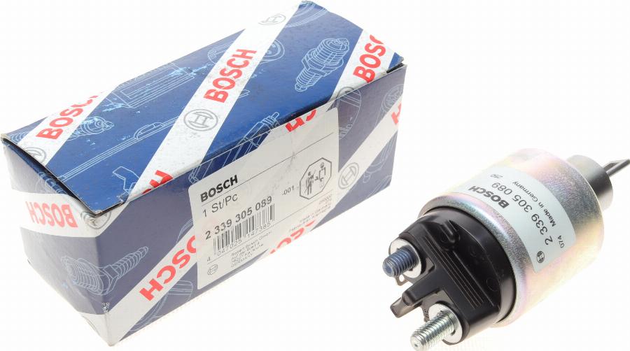 BOSCH 2 339 305 089 - Тяговое реле, соленоид, стартер www.autospares.lv