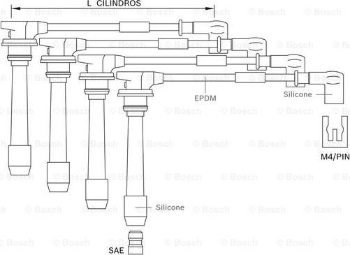 BOSCH F 000 99C 134 - Augstsprieguma vadu komplekts www.autospares.lv