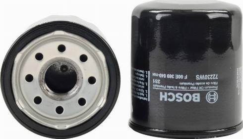 BOSCH F 00E 369 840 - Eļļas filtrs www.autospares.lv