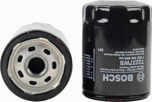 BOSCH F 00E 369 865 - Eļļas filtrs www.autospares.lv