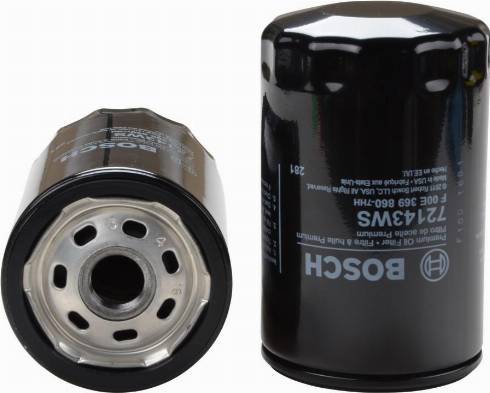 BOSCH F 00E 369 860 - Масляный фильтр www.autospares.lv