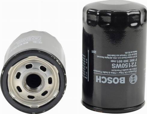 BOSCH F 00E 369 861 - Eļļas filtrs autospares.lv