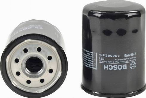 BOSCH F 00E 369 838 - Масляный фильтр www.autospares.lv