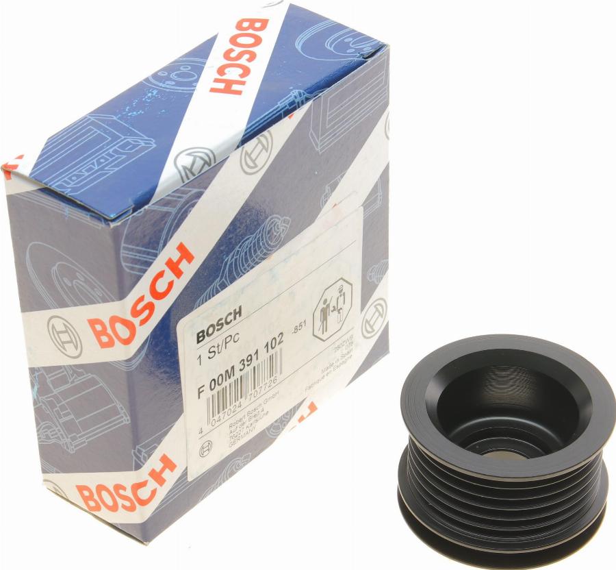 BOSCH F 00M 391 102 - Piedziņas skriemelis, Ģenerators www.autospares.lv