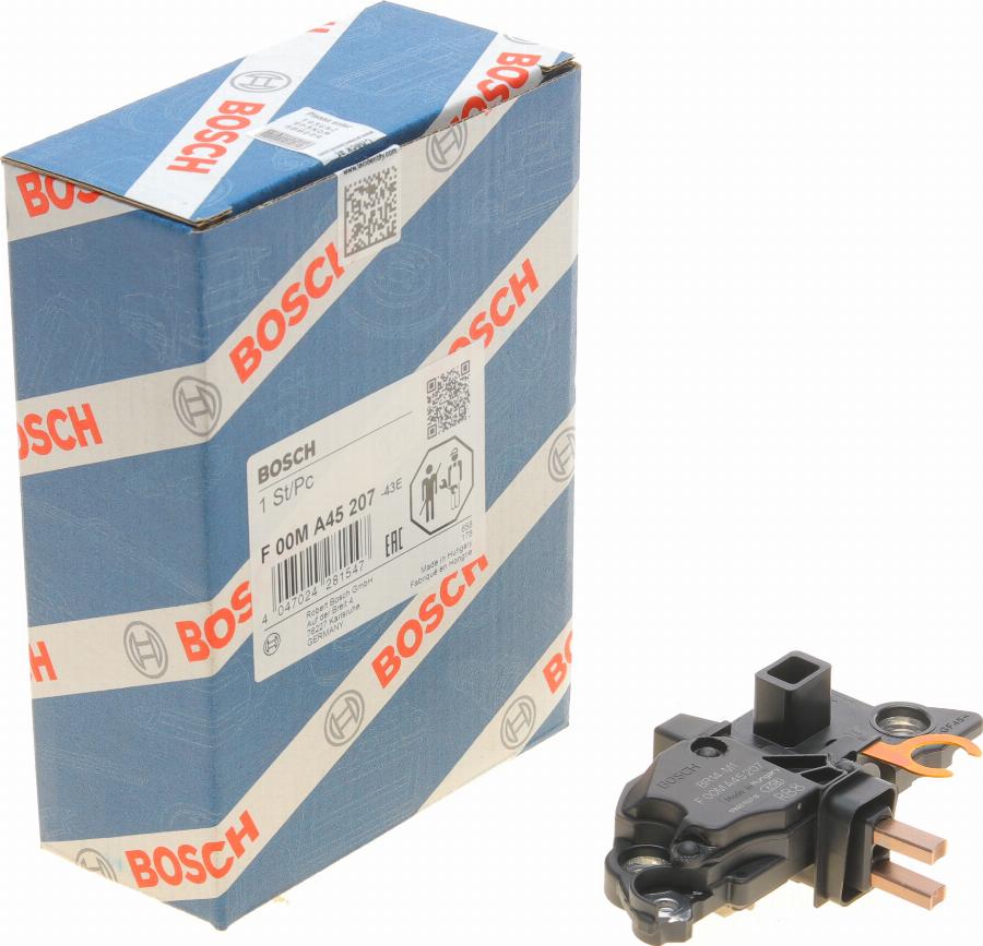 BOSCH F 00M A45 207 - Регулятор напряжения, генератор www.autospares.lv