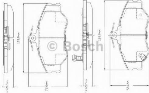 BOSCH F 03A 150 011 - Bremžu uzliku kompl., Disku bremzes www.autospares.lv