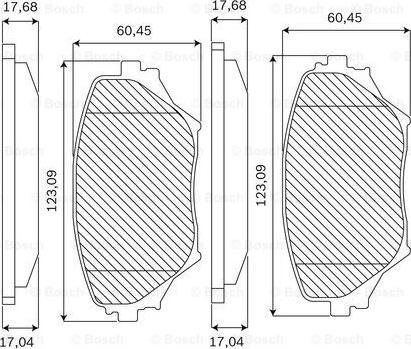 BOSCH F 03B 050 057 - Bremžu uzliku kompl., Disku bremzes www.autospares.lv