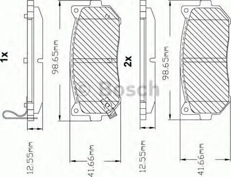 BOSCH F 03B 150 058 - Brake Pad Set, disc brake www.autospares.lv