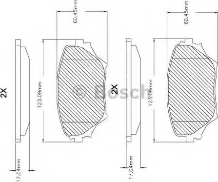 BOSCH F 03B 150 084 - Brake Pad Set, disc brake www.autospares.lv