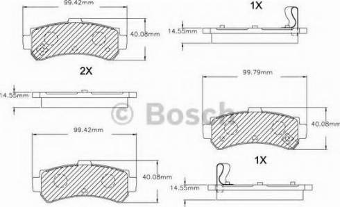 BOSCH F 03B 150 038 - Тормозные колодки, дисковые, комплект www.autospares.lv