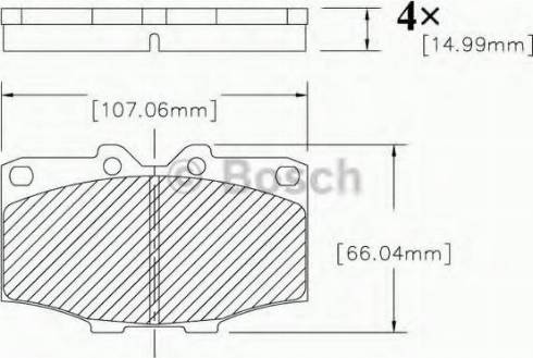 BOSCH F 03B 150 207 - Brake Pad Set, disc brake www.autospares.lv