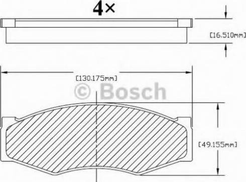 BOSCH F 03B 150 213 - Bremžu uzliku kompl., Disku bremzes autospares.lv