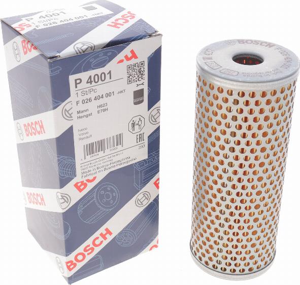 BOSCH F 026 404 001 - Hydraulic Filter, steering system www.autospares.lv