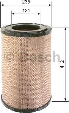 BOSCH F 026 400 490 - Gaisa filtrs www.autospares.lv