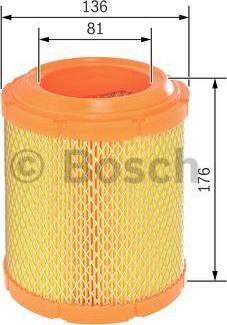 BOSCH F 026 400 413 - Gaisa filtrs www.autospares.lv