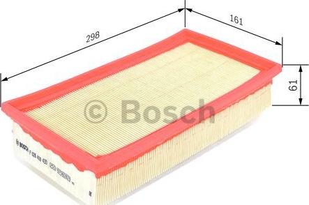 BOSCH F 026 400 433 - Gaisa filtrs www.autospares.lv