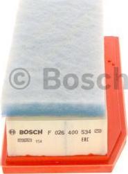 BOSCH F 026 400 534 - Gaisa filtrs www.autospares.lv