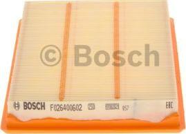 BOSCH F 026 400 602 - Gaisa filtrs www.autospares.lv