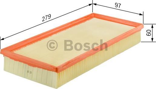 BOSCH F 026 400 036 - Воздушный фильтр, двигатель www.autospares.lv