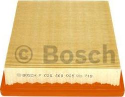 BOSCH F 026 400 025 - Air Filter, engine www.autospares.lv