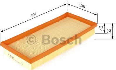 BOSCH F 026 400 140 - Gaisa filtrs www.autospares.lv